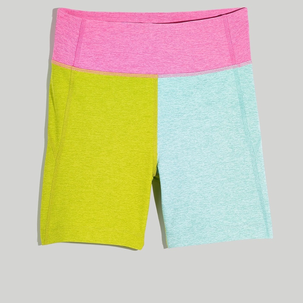 Outdoor Voices 5" Warmup Biker Shorts in Colorblock